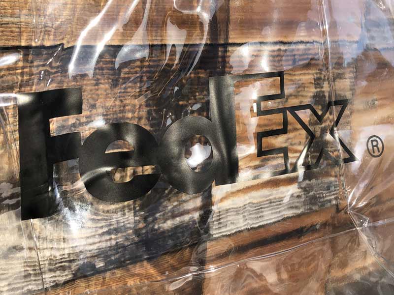 FedEx CLEAR BAG、COIN POUCH、フェデックス クリアトートバッグ、コインポーチ
