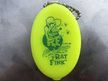 US Rubber Coin CaseACoin Purse/RAT FINK/Yellow