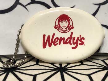 US Rubber Coin CaseACoin Purse/WENDY'S White