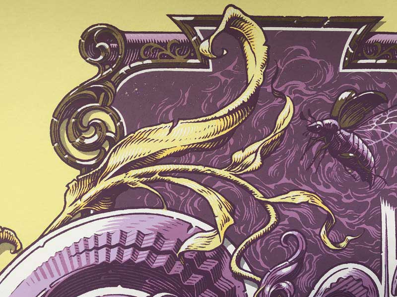 Vintage Screen-print /Aaron Horkey - Boris Roaring Silence Revue 07 ���M�T�C�� & �i���o�����O��