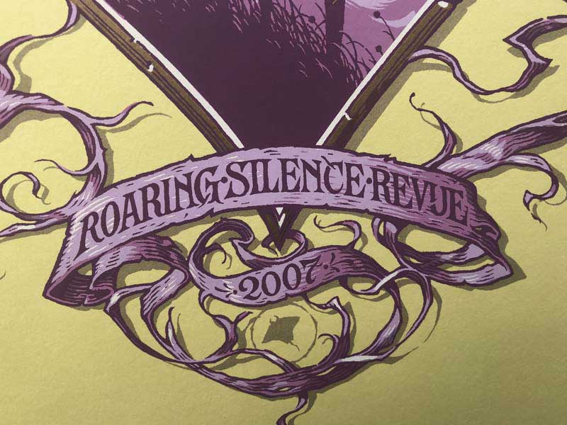 Vintage Screen-print /Aaron Horkey - Boris Roaring Silence Revue 07 ���M�T�C�� & �i���o�����O��