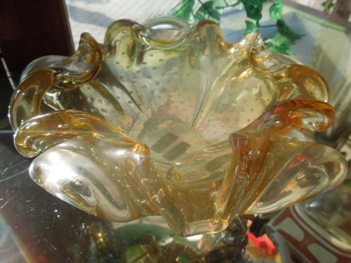 manana online store/Antique Murano Glass Ashtray/ムラノガラス 灰皿 ...