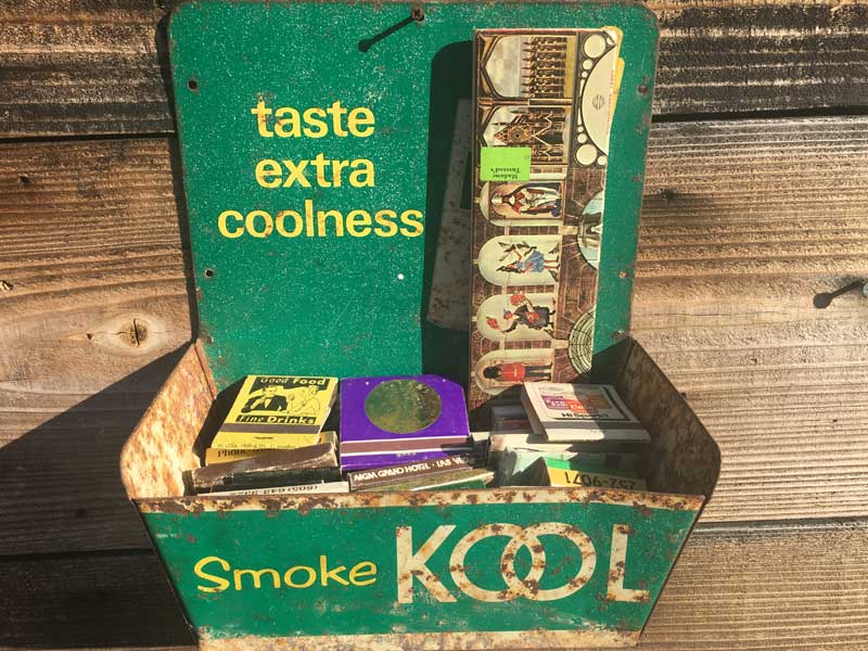 1950's Vintage Kool Tin Match Holder　50年代 ビンテージ クール ブリキ缶のマッチホルダー