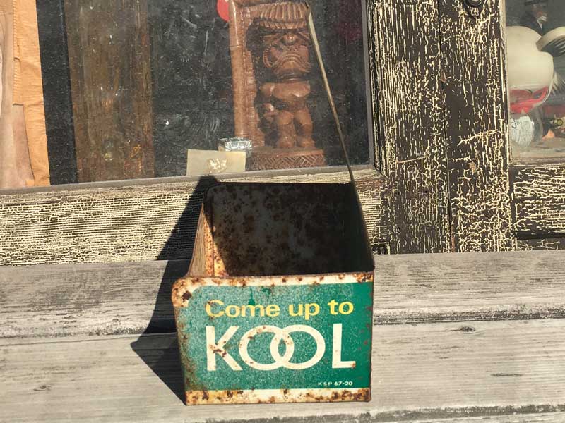 1950's Vintage Kool Tin Match Holder　50年代 ビンテージ クール ブリキ缶のマッチホルダー
