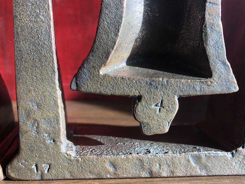 AntiqueAVintage Cast Iron Liberty Bell Bookend oeBx ubNGh 2 set ACA