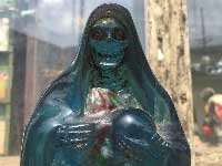 メキシコ雑貨 マリアxスカルの穀物の入ったオブジェ、死者の日、カラベラ　Caravella　MARIA x Skull