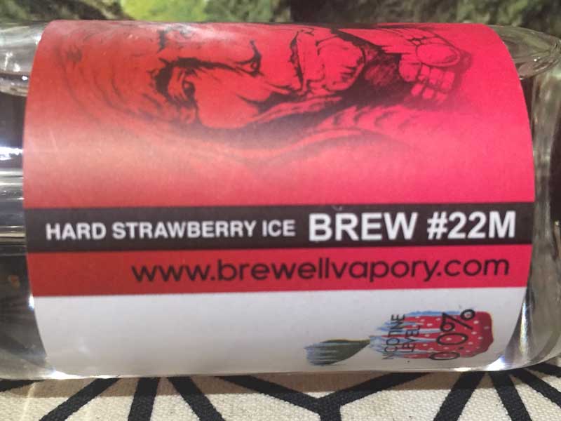 US Vape E-Liquid Brewell Vapory Hard Strawberry Ice 60ml Xgx[\[
