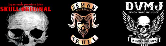 VAPE(ベイプ)、eリキッド、日本製 Skull Original、フィリピン製Demon Vape、Demon Skull menu