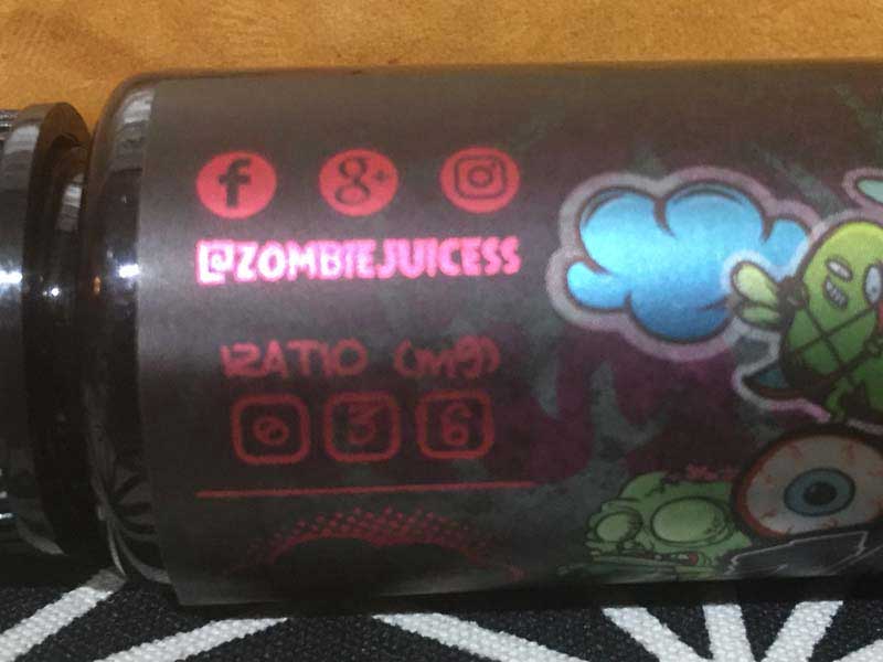 マレーシア製 E-Liquid Zombie Juice Grape 55ml、ゾンビジュース　グレープ味