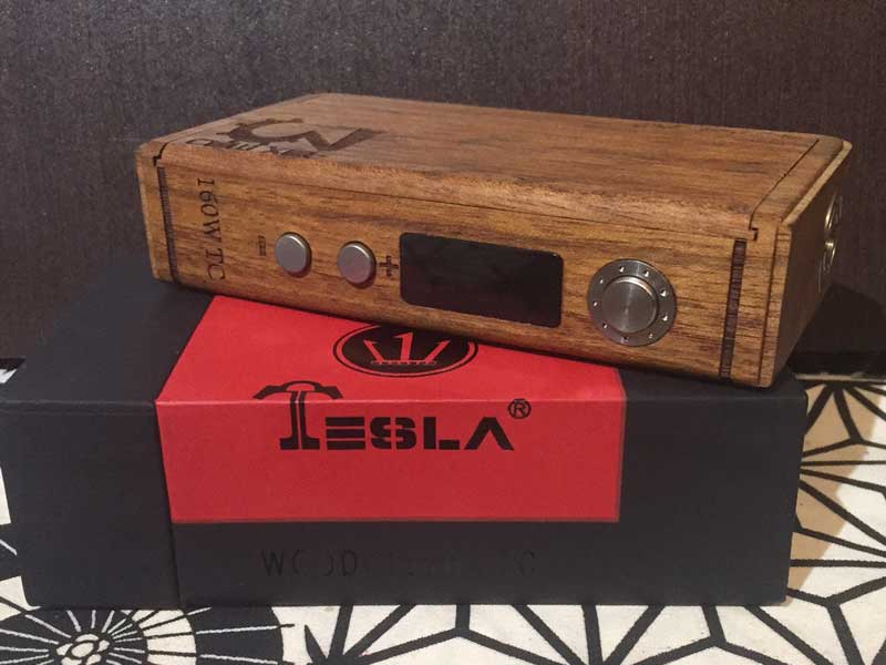 TESLACIGS Wood 160W TC テスラシグス 木製Box Mod 160、サブオーム、温度感対応ウッド製 モッド