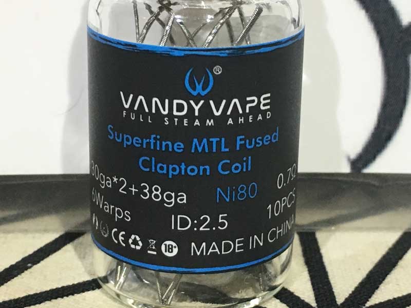 Vandy Vape Superfine MTL Fused Clapton Coil バンディーベイプ ...
