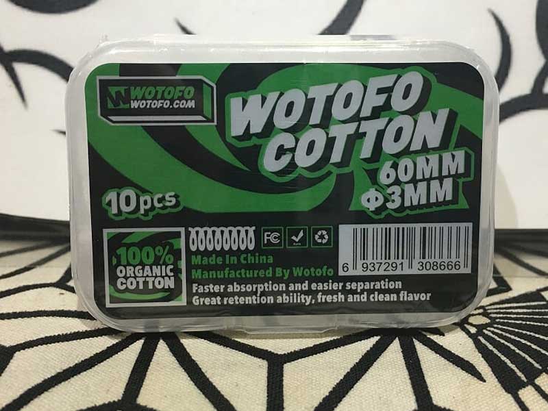 Wotofo Agleted Organic Cotton 3mm x10pcs EHgtH WOt I[KjbNRbg 10 set