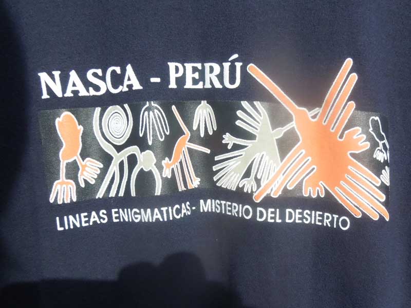 新品　ペルー ナスカの地上絵、天空都市マチュピチュ、インカ帝国の首都クスコの半袖 Tシャツ、S/S Tee