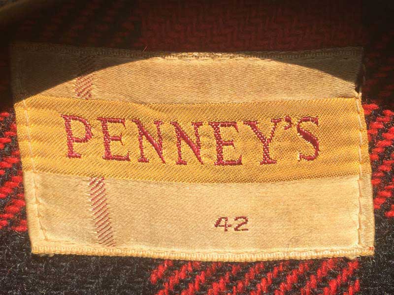 Vintage、Used、1950年代 PENNEY'S 赤い ブロックチェック ...