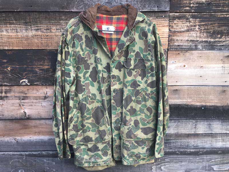 Vintage Hunting Camo Hunting JKT with hood ハンティングカモ柄の