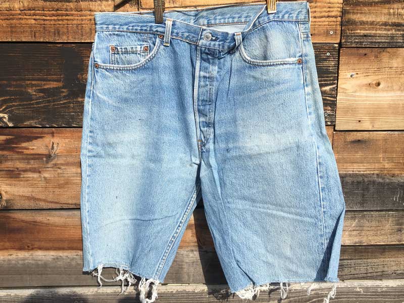 Used Cut Off Short Pants LEVS 501 M[ JbgItW[Y W90