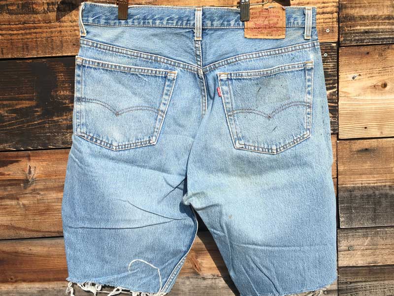 Used Cut Off Short Pants LEVS 501 M[ JbgItW[Y W90
