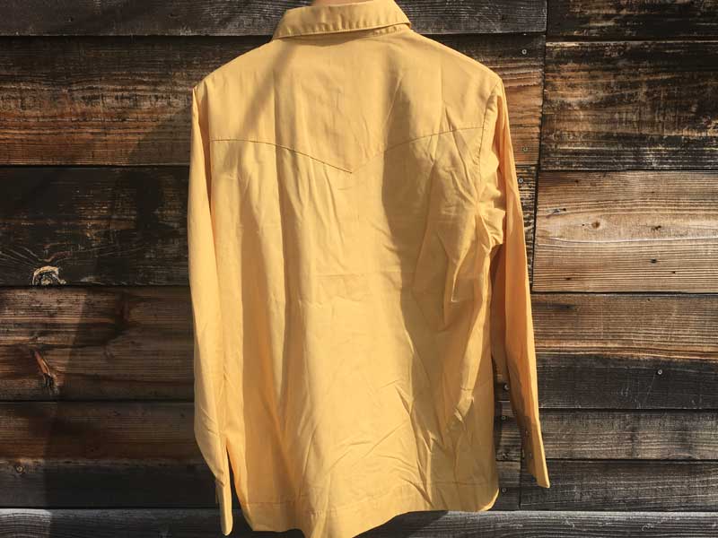 Vintage Used Lee Western Shirts 、US古着 60年代 70年代 ビンテージ リー ウエスタンシャツ Yellow