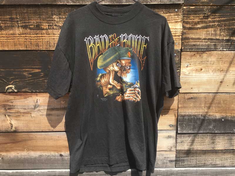 US Ò US Used S/S T-shirts 1980N Bad to the Bone  TVc