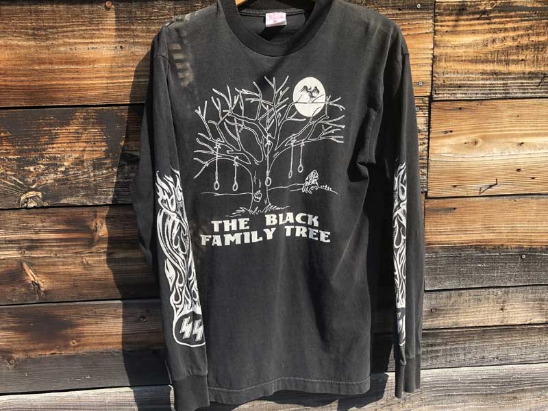 Used 1990's SS Enterprises Hells Angeles Support wear/Black Familily Tree L/S Tee