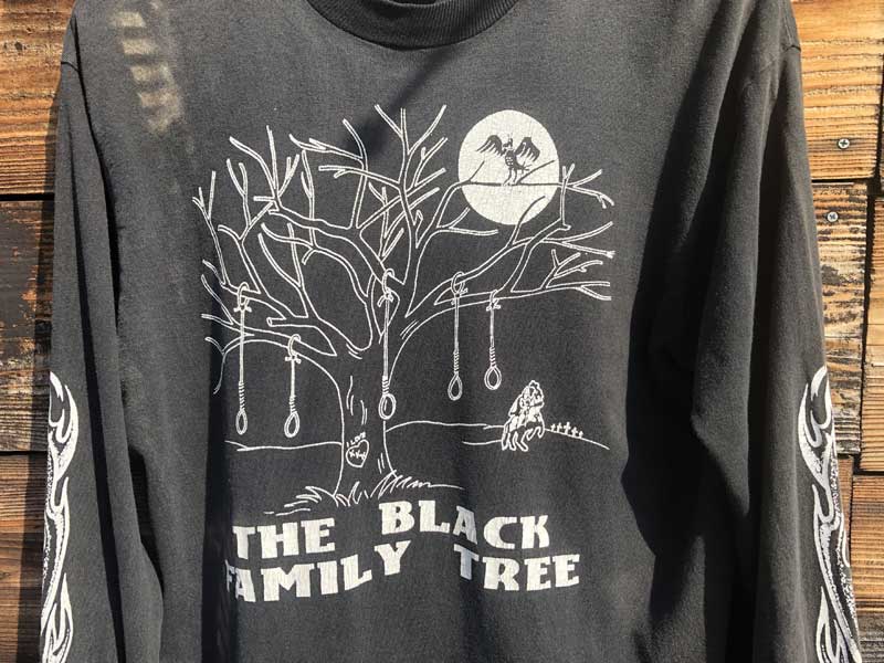 Used 1990's SS Enterprises Hells Angeles Support wear/Black Familily Tree L/S Tee