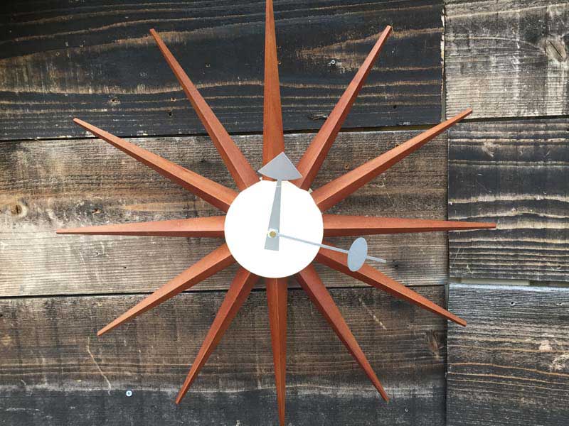 新品 レプリカ物 George Nelson Sunburst Clock ジョージ・ネルソン　サンバーストクロック