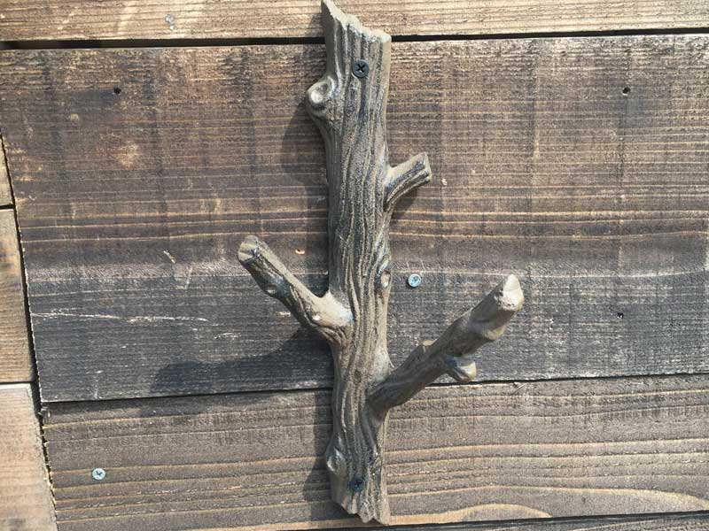 2631円 超激得SALE ガーデニング 木の枝鋳鉄製壁掛けフックキーハット猫カントリーサイドアクセントヴィンテージブラックホームガーデンデコレーションメタル収納ラック Tree Branch Cast Iron Wall Mounted Hook For Key Hat Cat Country Side Accen
