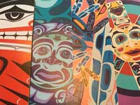 新品 カナダ・インディアンのハイダ族のアートワークが入ったシオリ、ブックマーク、Haida Bookmark