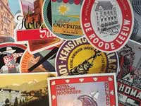 ViDULTON Vintage Old Hotel 50 Labels Stickers AĚÂzẽXebJ[50Zbg