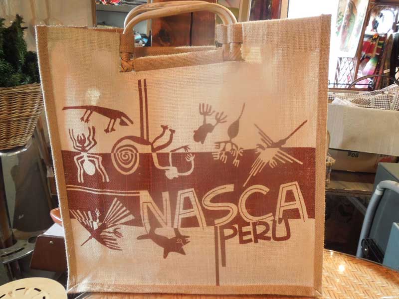 新品 ペルー　ナスカの地上絵のトートバック、エコバック