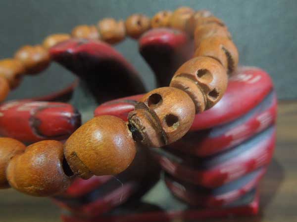 Vi Wood Skull Bracelet ؐLTCỸXJr[YgpXJuXbg LTCY