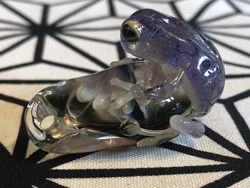 e }zI Frog ^ x t@i y_g N-2971 Rt Pyrex Glass gpA[gKX̃lbNX
