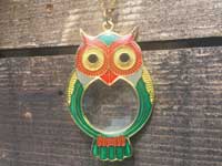 Vintage Owl Loupe Necklace、ビンテージ 1点物　フクロウ型の ルーペネックレス