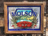 Vintage Pub Mirror MOLSON CANADA NORTH AMERIA'S OLDEST BREWERY、ビンテージ パブミラー