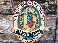 Vintage Pub Mirror ST. PAULI GIRL BEER ビンテージ セントパウリガールビールのパブミラー