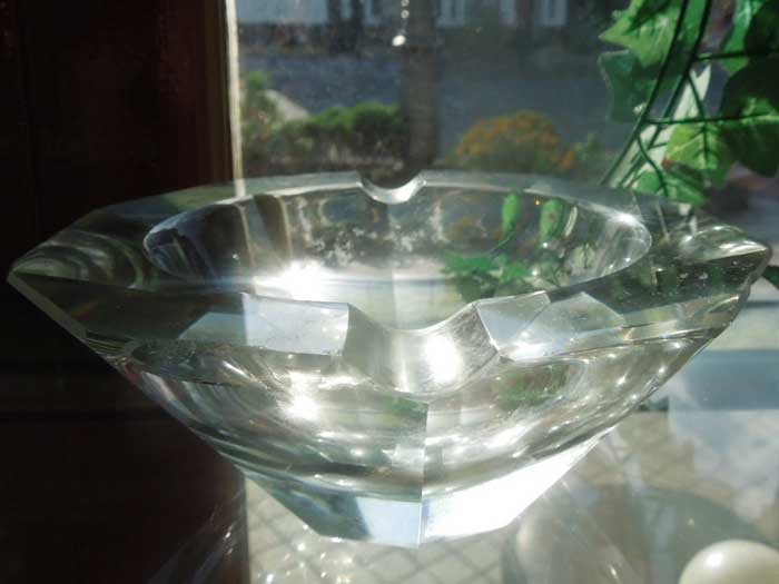 Antique 10 Square crystal Glass Junk/AeB[N 10p`̃NX^KX̊DM ꊄ