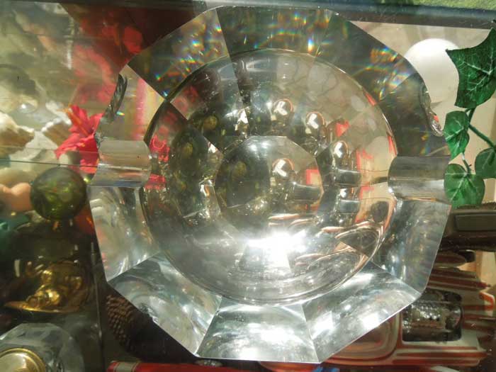 Antique 10 Square crystal Glass Junk/AeB[N 10p`̃NX^KX̊DM ꊄ