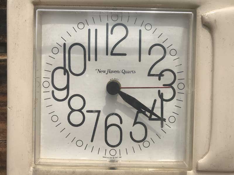 80年代 Vintage Bath Clock、 New Haven ニューヘブン　バスクロック、壁掛け時計