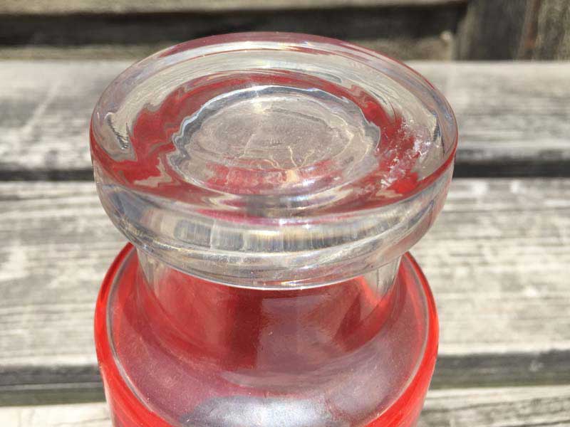 Vintage Glass 1970年台 Deadstock Pringles(プリングルズ)のガラス製の脚付きタンブラーグラス