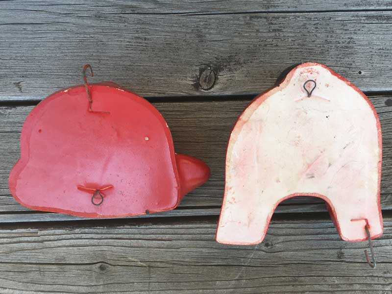 Vintage Pig Wall Deco HI ! BYE !ビンテージ 紅の豚のウォールデコ、赤い豚のデコ