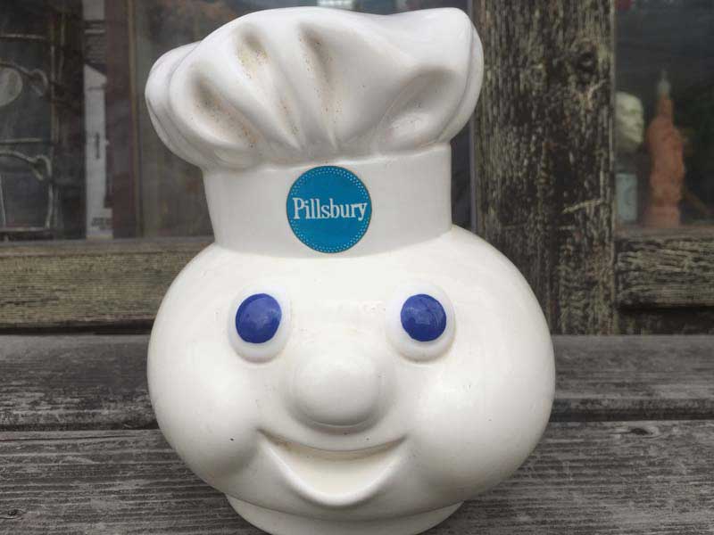 Vintage Used Pillsbury ピルズバリー ドゥボーイの陶器製の顔　オブジェ