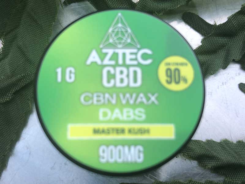 AZTEC CBD/ CBN WAX AXeJ CBN bNX 1g CBNZx90% CBDZx5% 