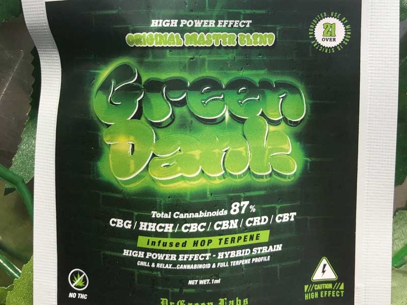 Dr.Green Labs/HIGH POWER EFFECT CANNABINOID LIQUID/GREEN DANK/HHCH 25% & CBG & more