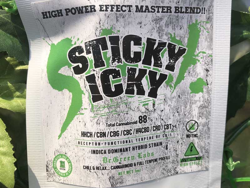 Dr.Green Labs/HIGH POWER EFFECT CANNABINOID LIQUID/STICKY ICKY/HHCH 30%Lbh Indica