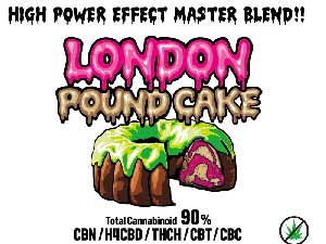 Dr.Green Labs/HIGH POWEREFFECT CANNABINOID LIQUID/LONDON POUND CAKE 1ml/THCH 10%、CBN、H4CBD & more Total90%