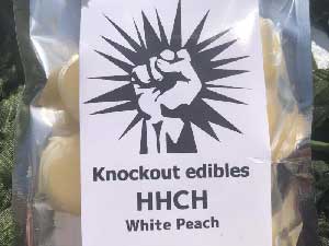 Knockout ノックアウト HHCH Edibles Gummy HHCHハードグミ　HHCH 30mg x 10粒 ホワイトピーチ味