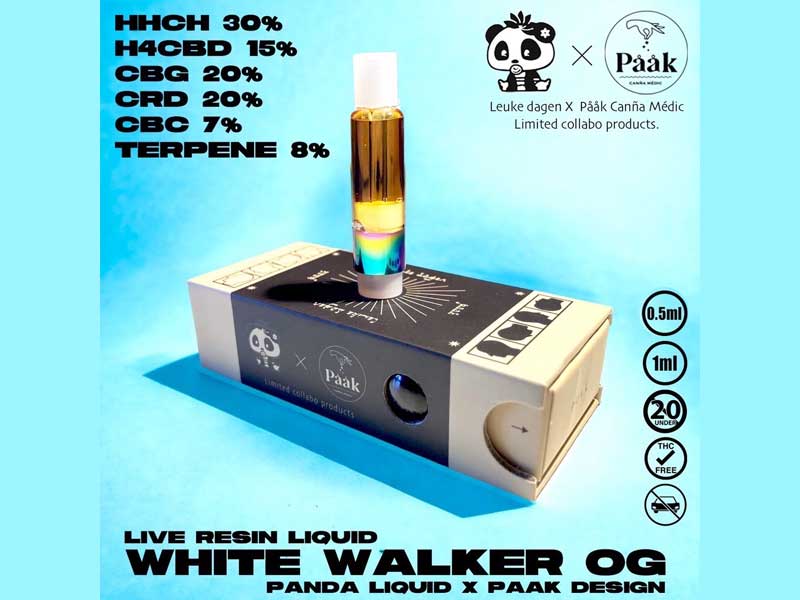 Leuke Dagen p_LbhďC x Paak design White Walker OG HHCH30% 0.5ml&1ml