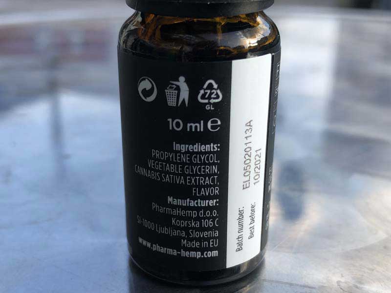 PharmaHemp PREMIUM CBD E-LIQUID t@[}wv tXyNg CBD Lbh 10ml 5%A500mg