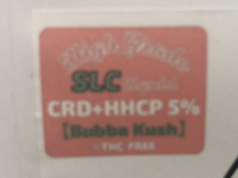 Second Life CBD/HHCP & CRD Lbh/Bubba Kush@1ml HHCP 5%Ag[^900mgAHHCPLbh