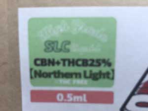 Second Life CBD/THCB 25% Lbh/Northern Light 0.5ml & 1ml CBND indicaACfBJ